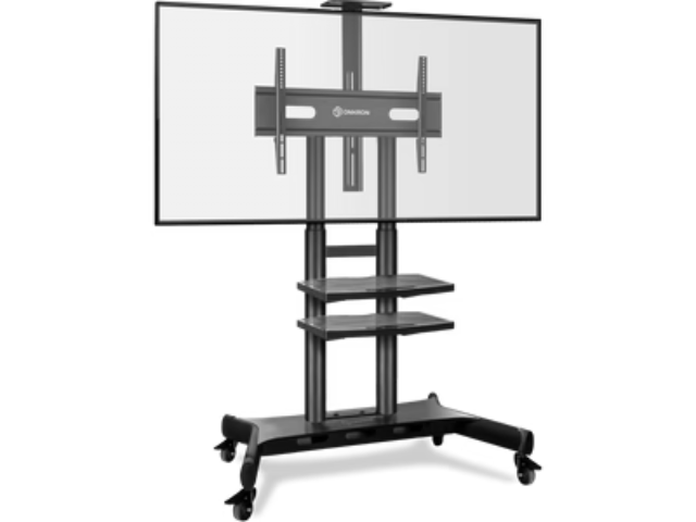 TS1881 BLK Support TV sur pied à roulettes pour des téléviseurs de 50 à 86 pouces Noir